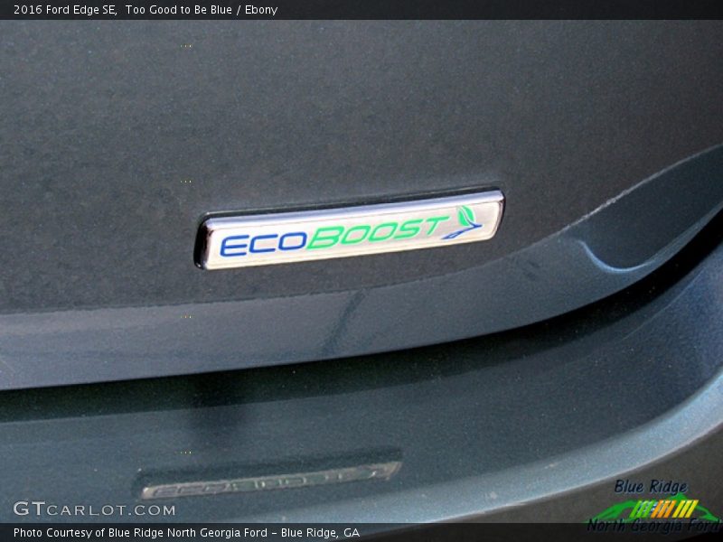 Too Good to Be Blue / Ebony 2016 Ford Edge SE