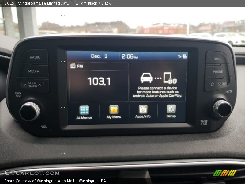 Twilight Black / Black 2019 Hyundai Santa Fe Limited AWD