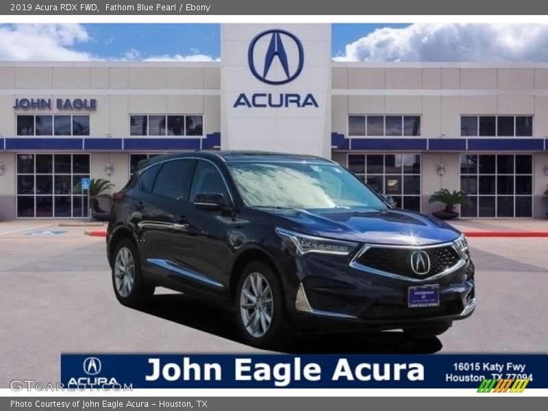 Fathom Blue Pearl / Ebony 2019 Acura RDX FWD