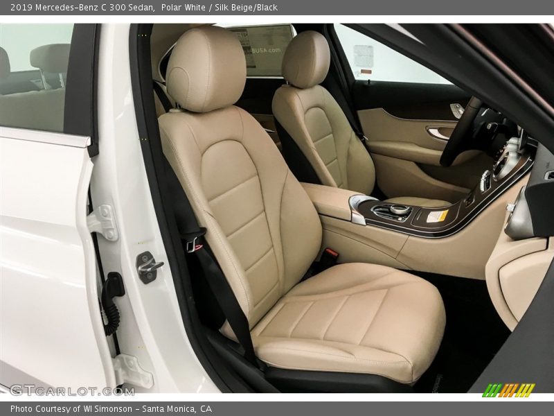 Polar White / Silk Beige/Black 2019 Mercedes-Benz C 300 Sedan