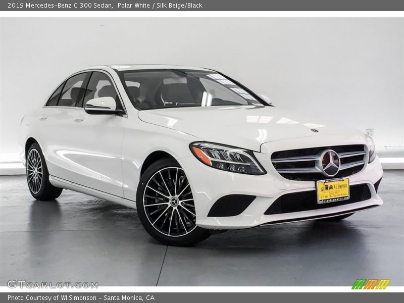 Polar White / Silk Beige/Black 2019 Mercedes-Benz C 300 Sedan