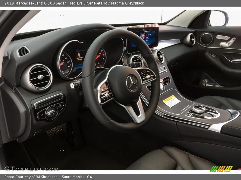 Mojave Silver Metallic / Magma Grey/Black 2019 Mercedes-Benz C 300 Sedan