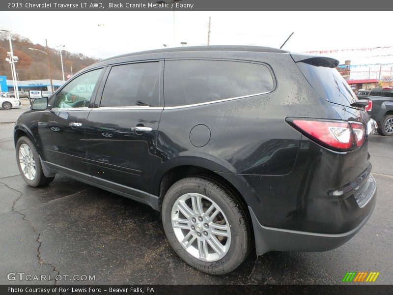 Black Granite Metallic / Ebony 2015 Chevrolet Traverse LT AWD