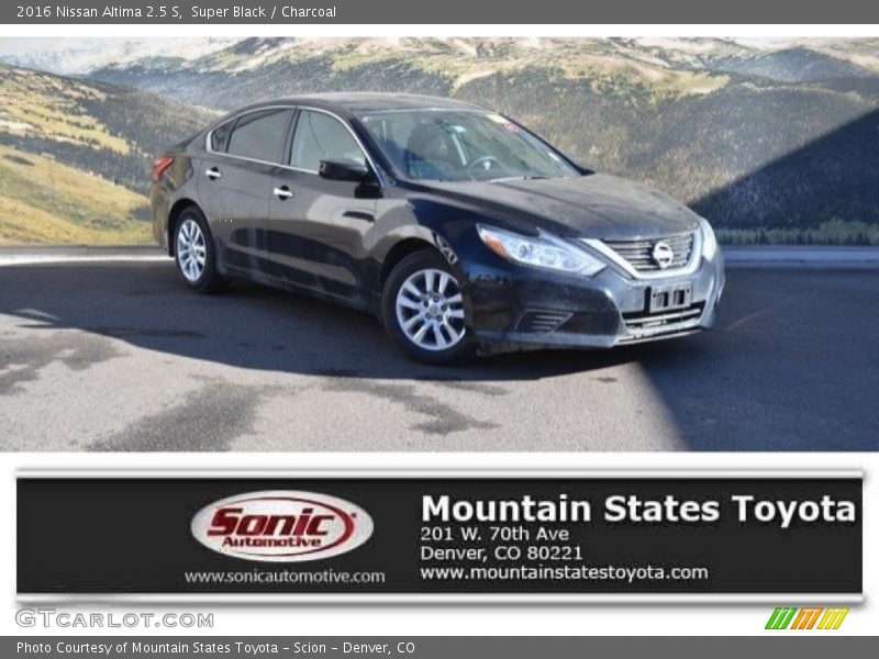 Super Black / Charcoal 2016 Nissan Altima 2.5 S