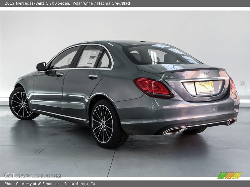 Polar White / Magma Grey/Black 2019 Mercedes-Benz C 300 Sedan