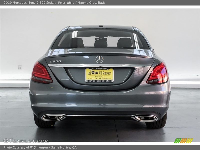 Polar White / Magma Grey/Black 2019 Mercedes-Benz C 300 Sedan