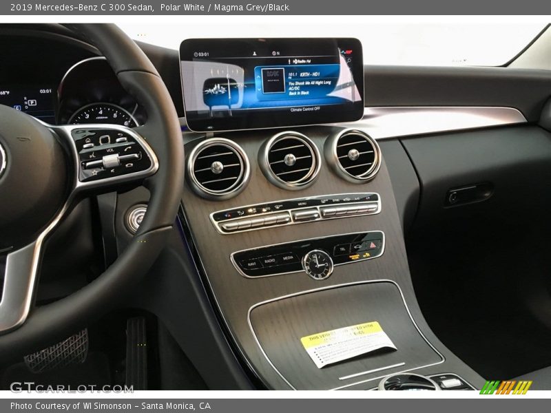Polar White / Magma Grey/Black 2019 Mercedes-Benz C 300 Sedan