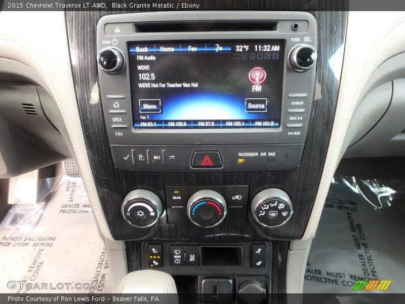 Black Granite Metallic / Ebony 2015 Chevrolet Traverse LT AWD