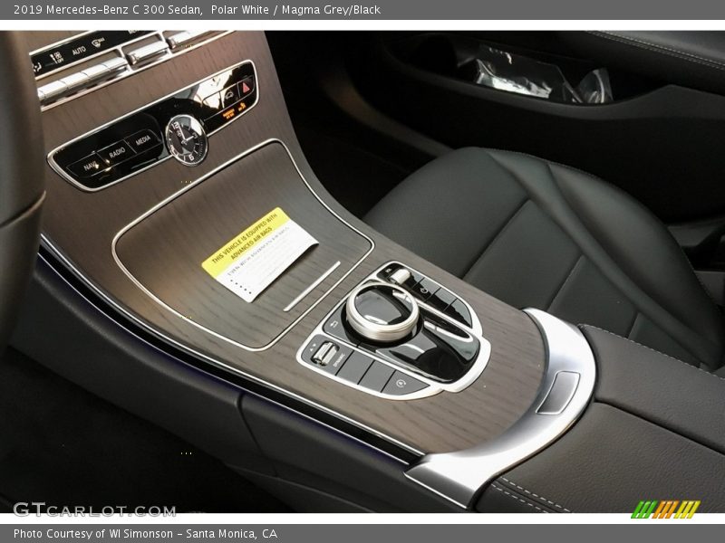 Polar White / Magma Grey/Black 2019 Mercedes-Benz C 300 Sedan