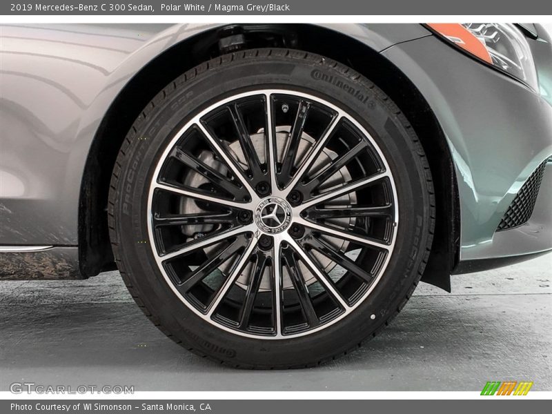 Polar White / Magma Grey/Black 2019 Mercedes-Benz C 300 Sedan