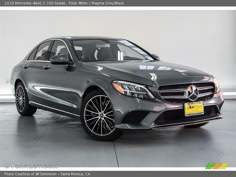 Polar White / Magma Grey/Black 2019 Mercedes-Benz C 300 Sedan