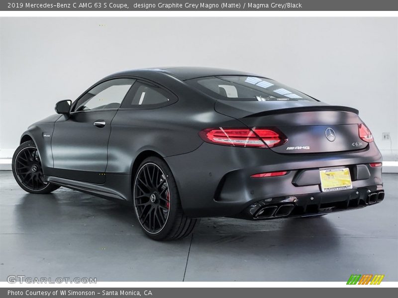 designo Graphite Grey Magno (Matte) / Magma Grey/Black 2019 Mercedes-Benz C AMG 63 S Coupe