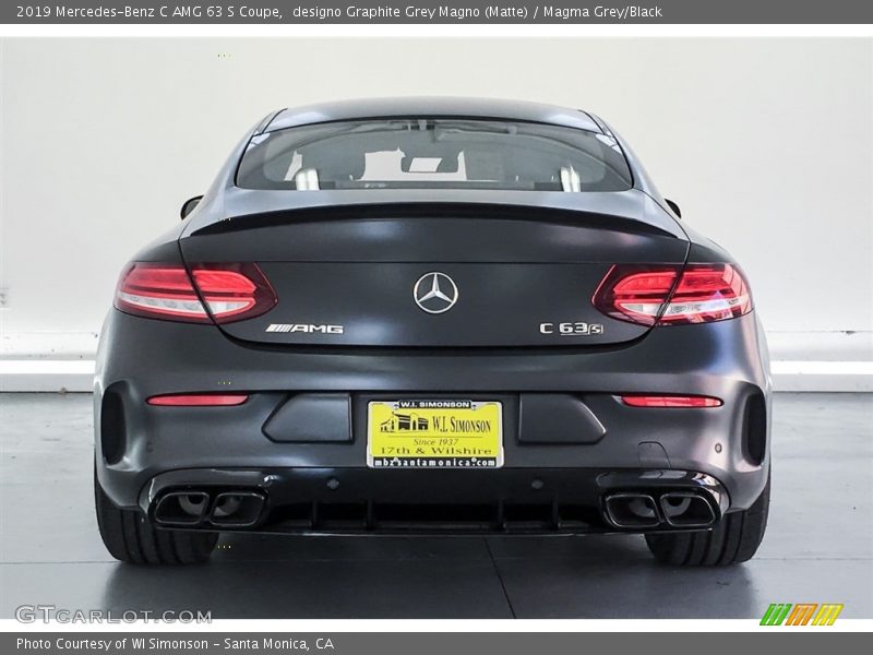 designo Graphite Grey Magno (Matte) / Magma Grey/Black 2019 Mercedes-Benz C AMG 63 S Coupe