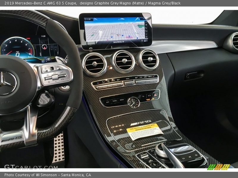 Controls of 2019 C AMG 63 S Coupe