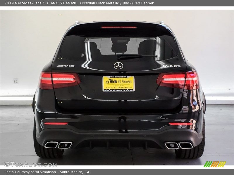 Obsidian Black Metallic / Black/Red Pepper 2019 Mercedes-Benz GLC AMG 63 4Matic