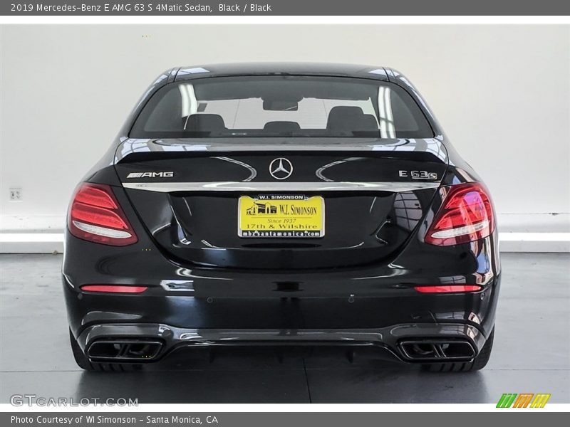 Black / Black 2019 Mercedes-Benz E AMG 63 S 4Matic Sedan