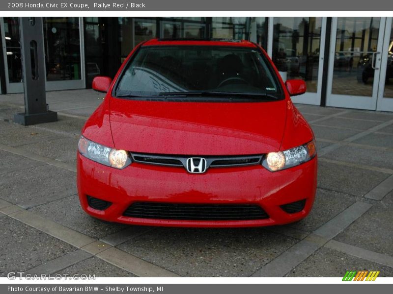 Rallye Red / Black 2008 Honda Civic EX Coupe
