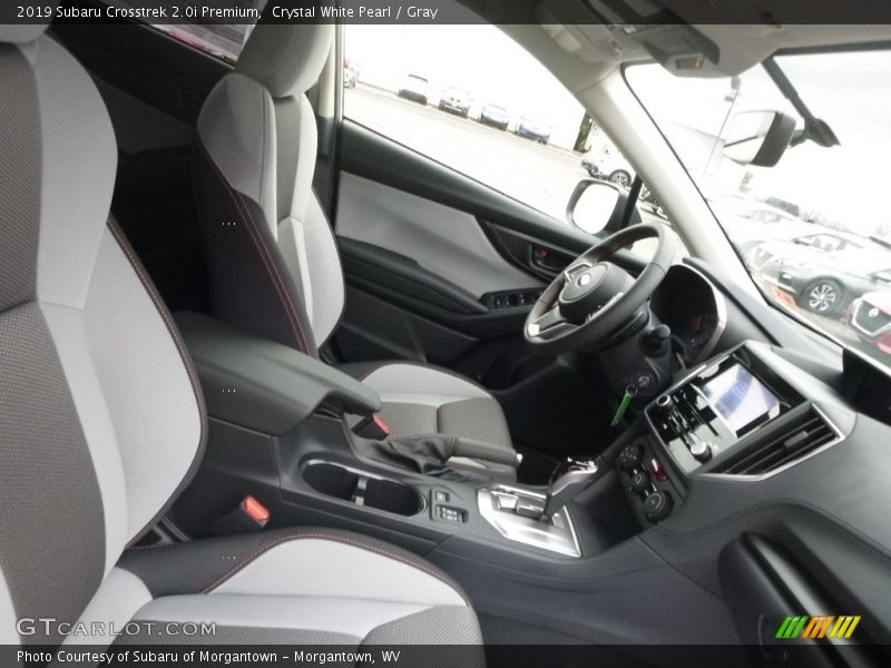 Crystal White Pearl / Gray 2019 Subaru Crosstrek 2.0i Premium