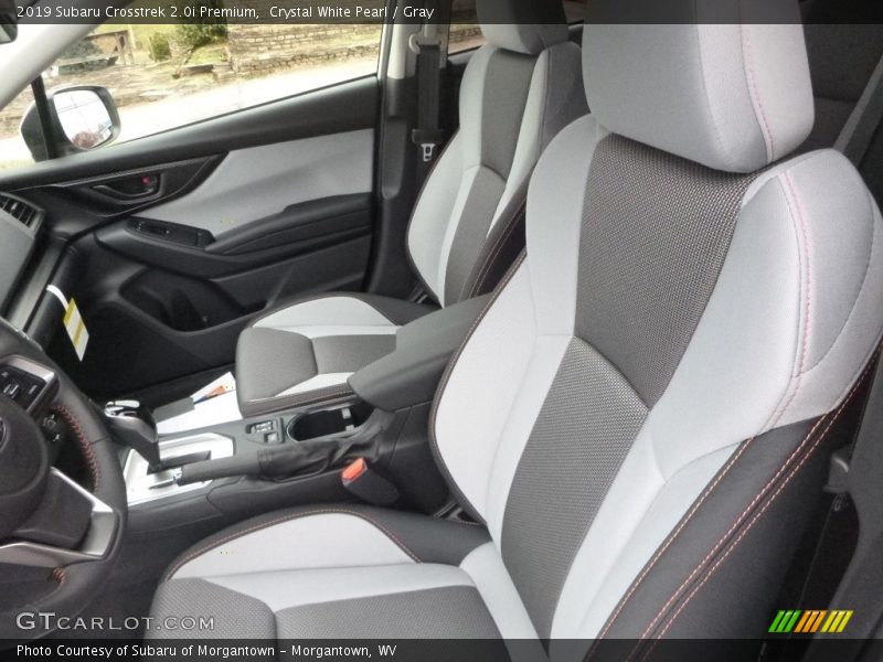 Crystal White Pearl / Gray 2019 Subaru Crosstrek 2.0i Premium
