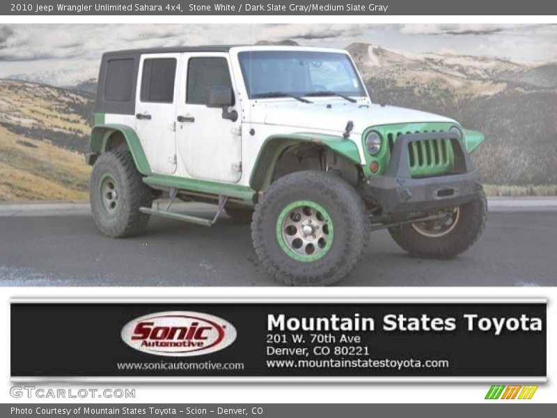 Stone White / Dark Slate Gray/Medium Slate Gray 2010 Jeep Wrangler Unlimited Sahara 4x4