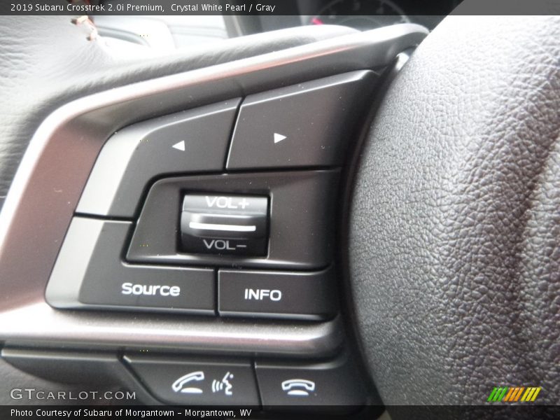 Crystal White Pearl / Gray 2019 Subaru Crosstrek 2.0i Premium