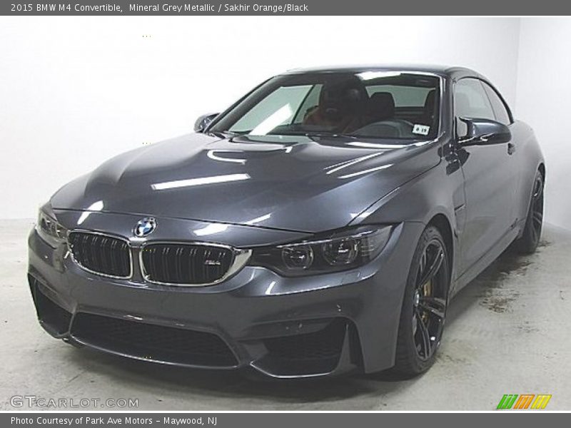 Mineral Grey Metallic / Sakhir Orange/Black 2015 BMW M4 Convertible