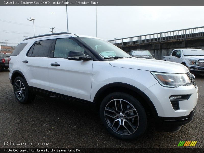  2019 Explorer Sport 4WD White Platinum