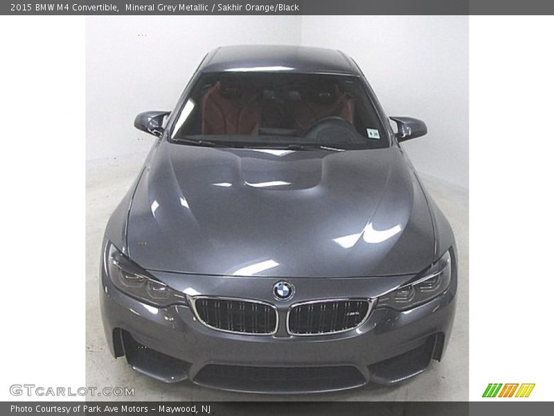 Mineral Grey Metallic / Sakhir Orange/Black 2015 BMW M4 Convertible