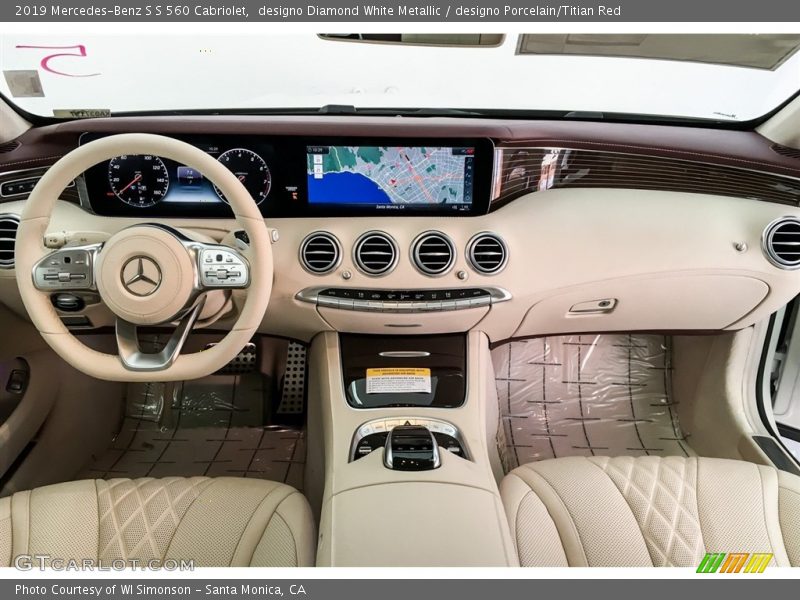Dashboard of 2019 S S 560 Cabriolet