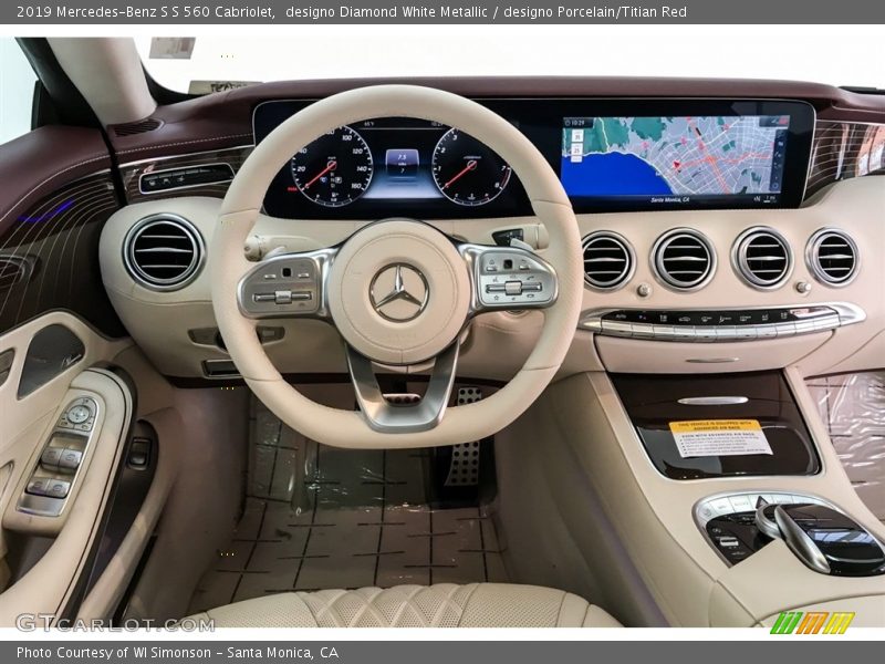 Dashboard of 2019 S S 560 Cabriolet