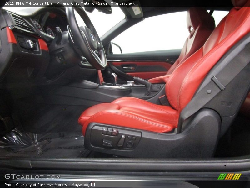 Mineral Grey Metallic / Sakhir Orange/Black 2015 BMW M4 Convertible