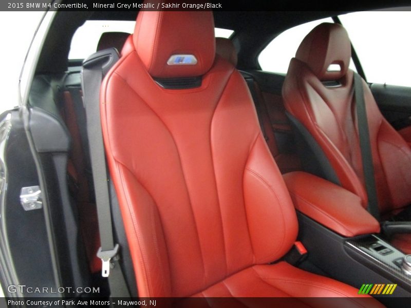 Mineral Grey Metallic / Sakhir Orange/Black 2015 BMW M4 Convertible