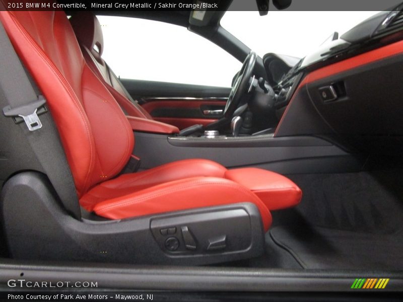 Mineral Grey Metallic / Sakhir Orange/Black 2015 BMW M4 Convertible