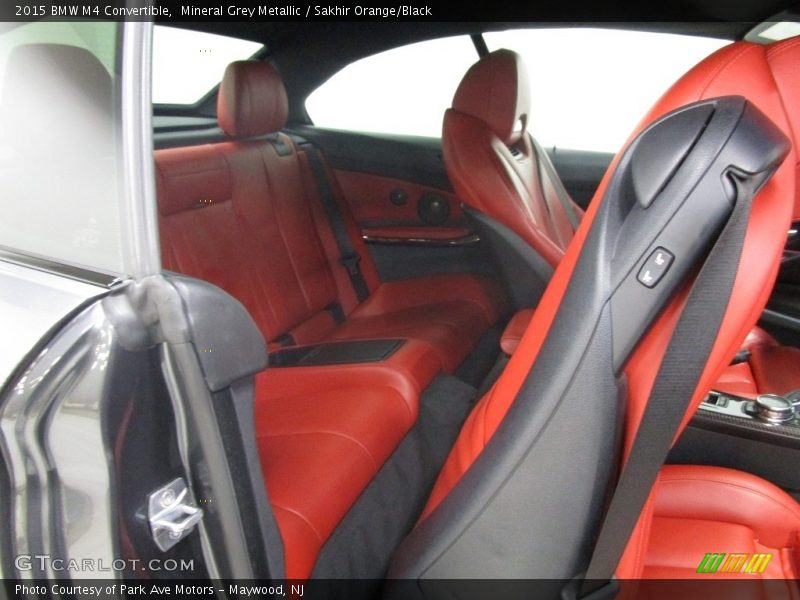 Mineral Grey Metallic / Sakhir Orange/Black 2015 BMW M4 Convertible