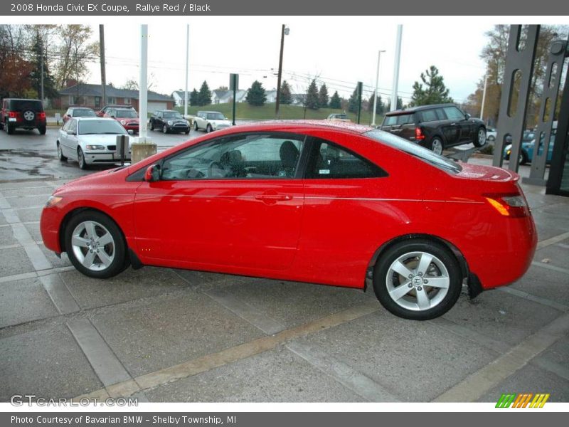 Rallye Red / Black 2008 Honda Civic EX Coupe