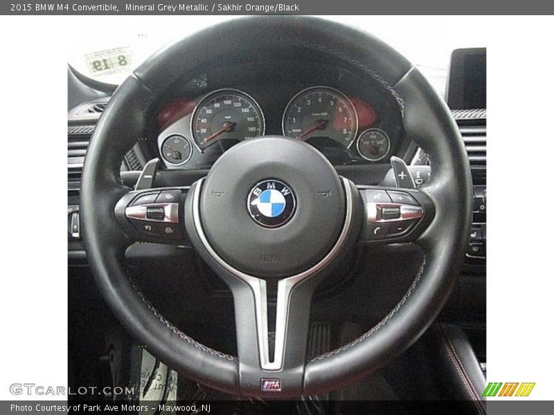 Mineral Grey Metallic / Sakhir Orange/Black 2015 BMW M4 Convertible