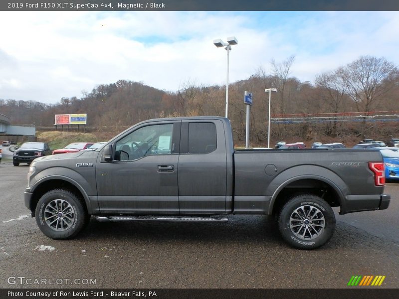 Magnetic / Black 2019 Ford F150 XLT SuperCab 4x4