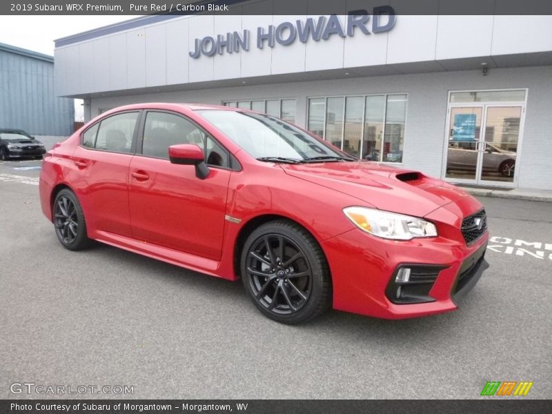 Pure Red / Carbon Black 2019 Subaru WRX Premium