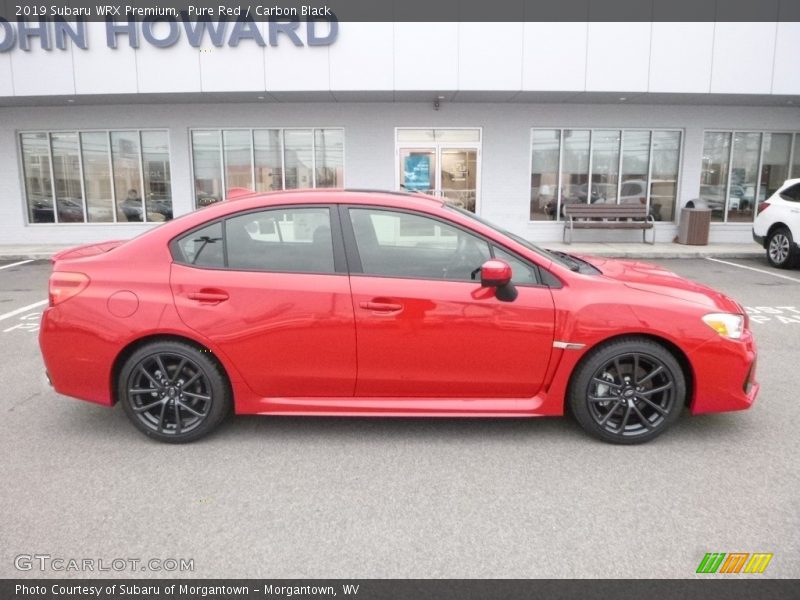 Pure Red / Carbon Black 2019 Subaru WRX Premium