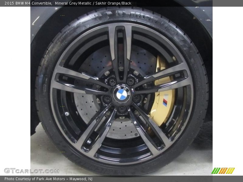Mineral Grey Metallic / Sakhir Orange/Black 2015 BMW M4 Convertible