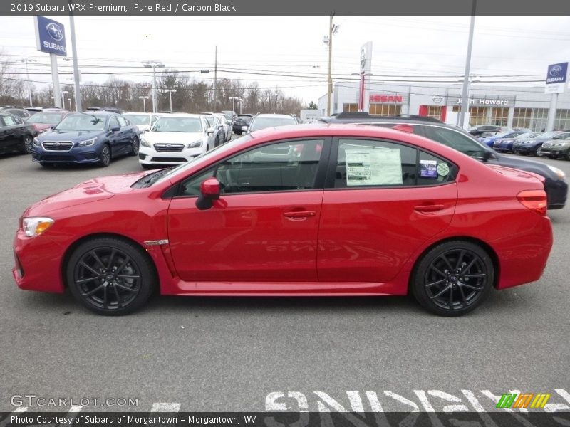 Pure Red / Carbon Black 2019 Subaru WRX Premium