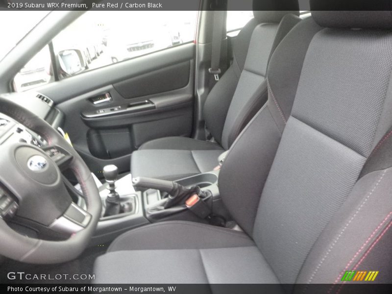 Pure Red / Carbon Black 2019 Subaru WRX Premium