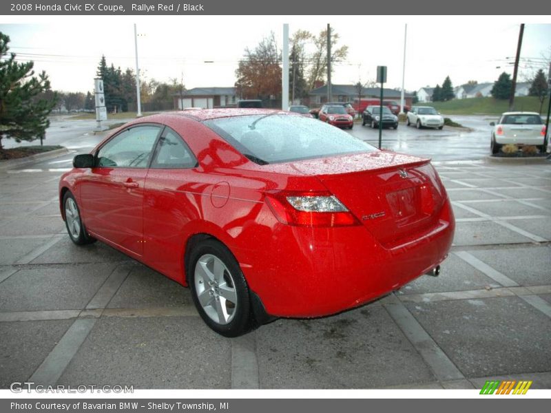 Rallye Red / Black 2008 Honda Civic EX Coupe