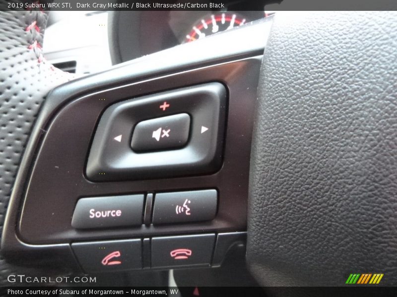 Dark Gray Metallic / Black Ultrasuede/Carbon Black 2019 Subaru WRX STI