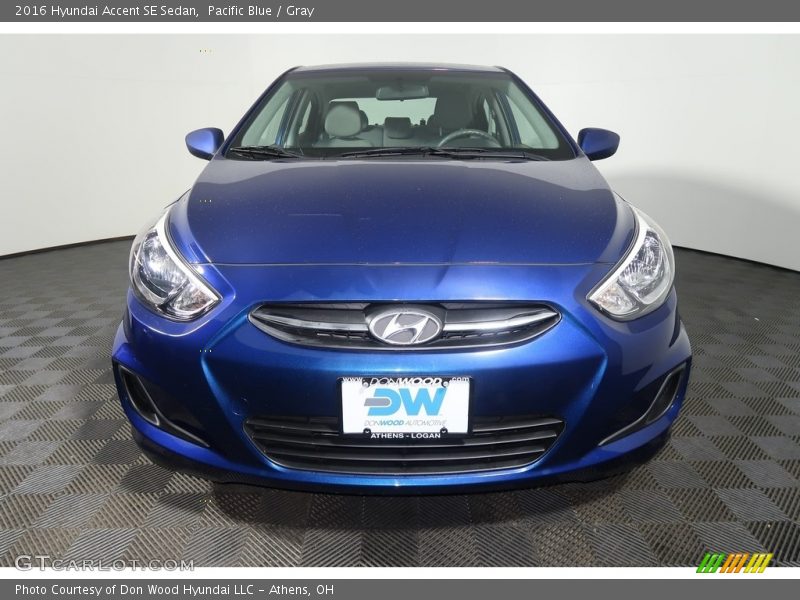 Pacific Blue / Gray 2016 Hyundai Accent SE Sedan