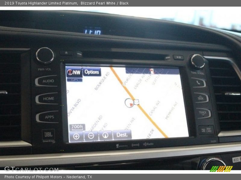 Blizzard Pearl White / Black 2019 Toyota Highlander Limited Platinum