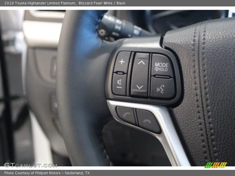 Blizzard Pearl White / Black 2019 Toyota Highlander Limited Platinum
