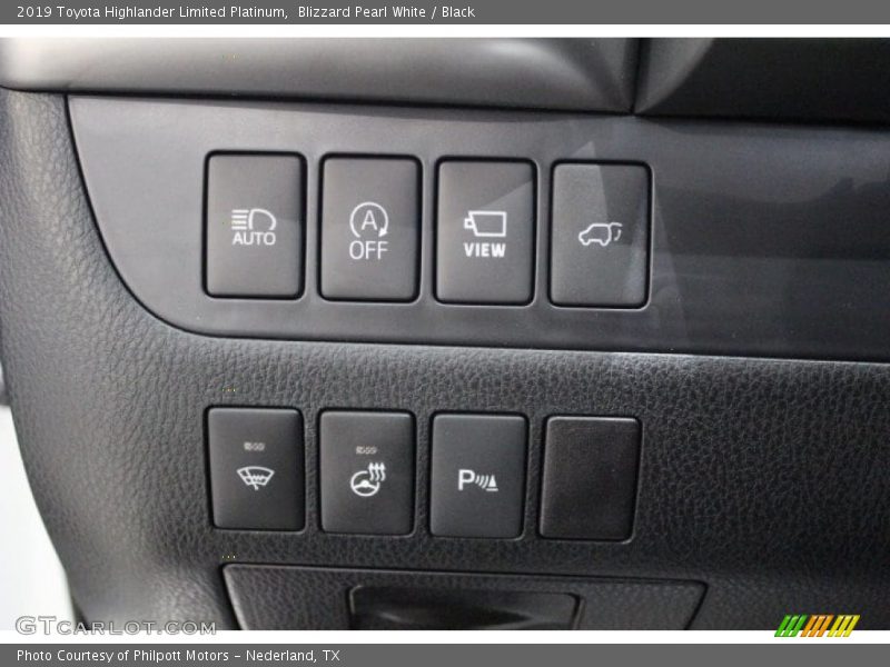 Blizzard Pearl White / Black 2019 Toyota Highlander Limited Platinum