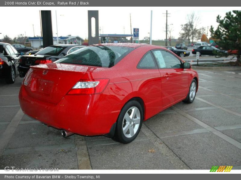 Rallye Red / Black 2008 Honda Civic EX Coupe