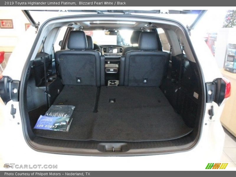 Blizzard Pearl White / Black 2019 Toyota Highlander Limited Platinum